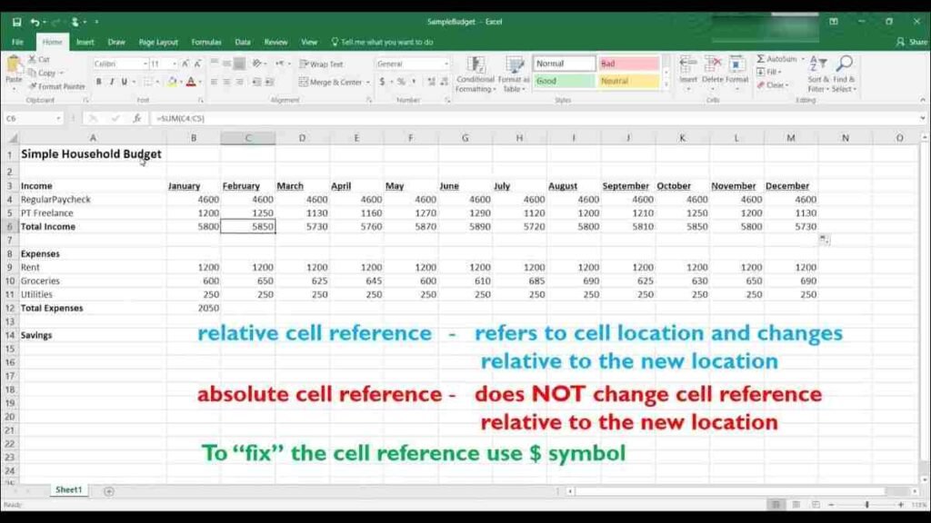 Working with Excel Formulas and Functions